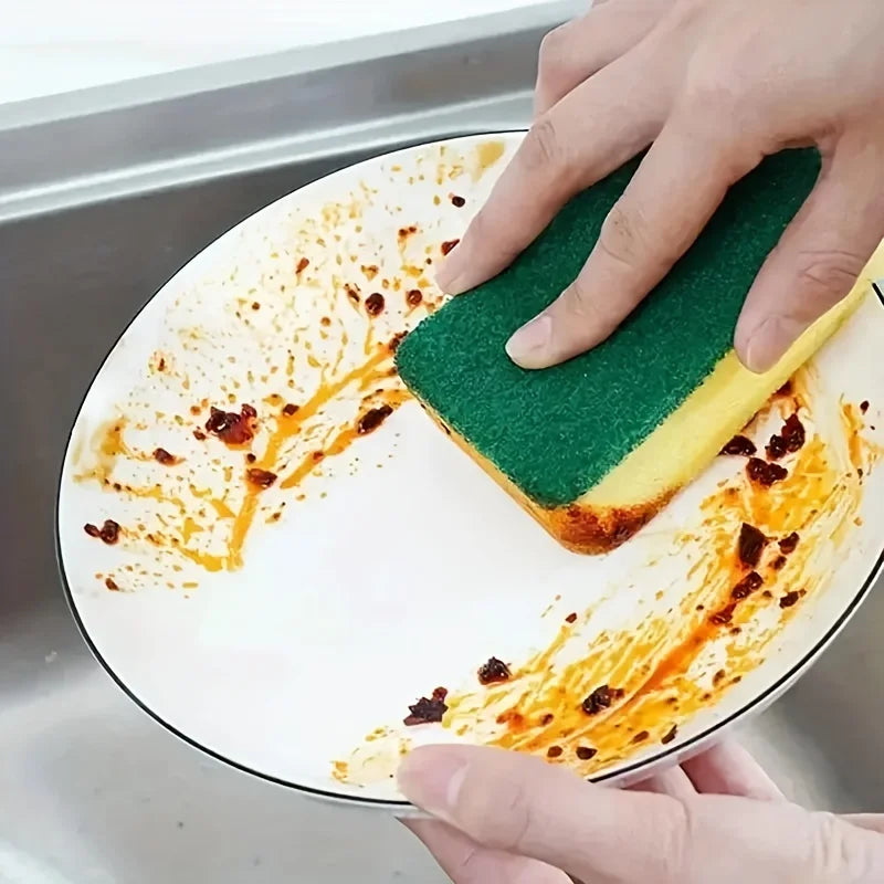 100pcs Magic Cleaning Sponges Reusable Pan Pot Dishwashing Scouring Pads Household Kitchen Sponge Wipes Brush Clean Tools